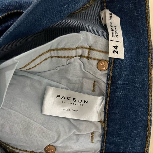 PacSun Super High Waisted Jeggings Size 24 - Picture 5 of 8